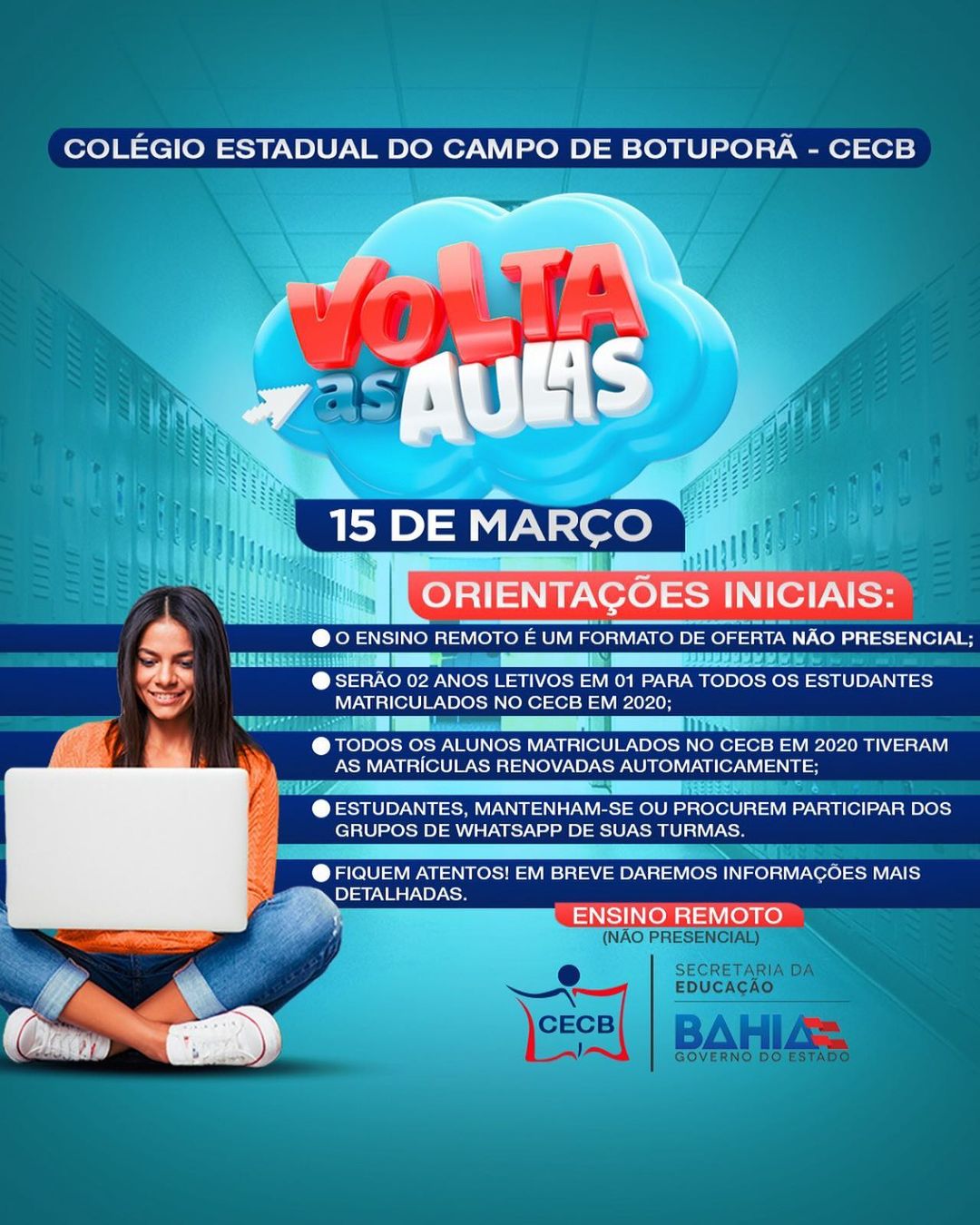 Volta as aulas