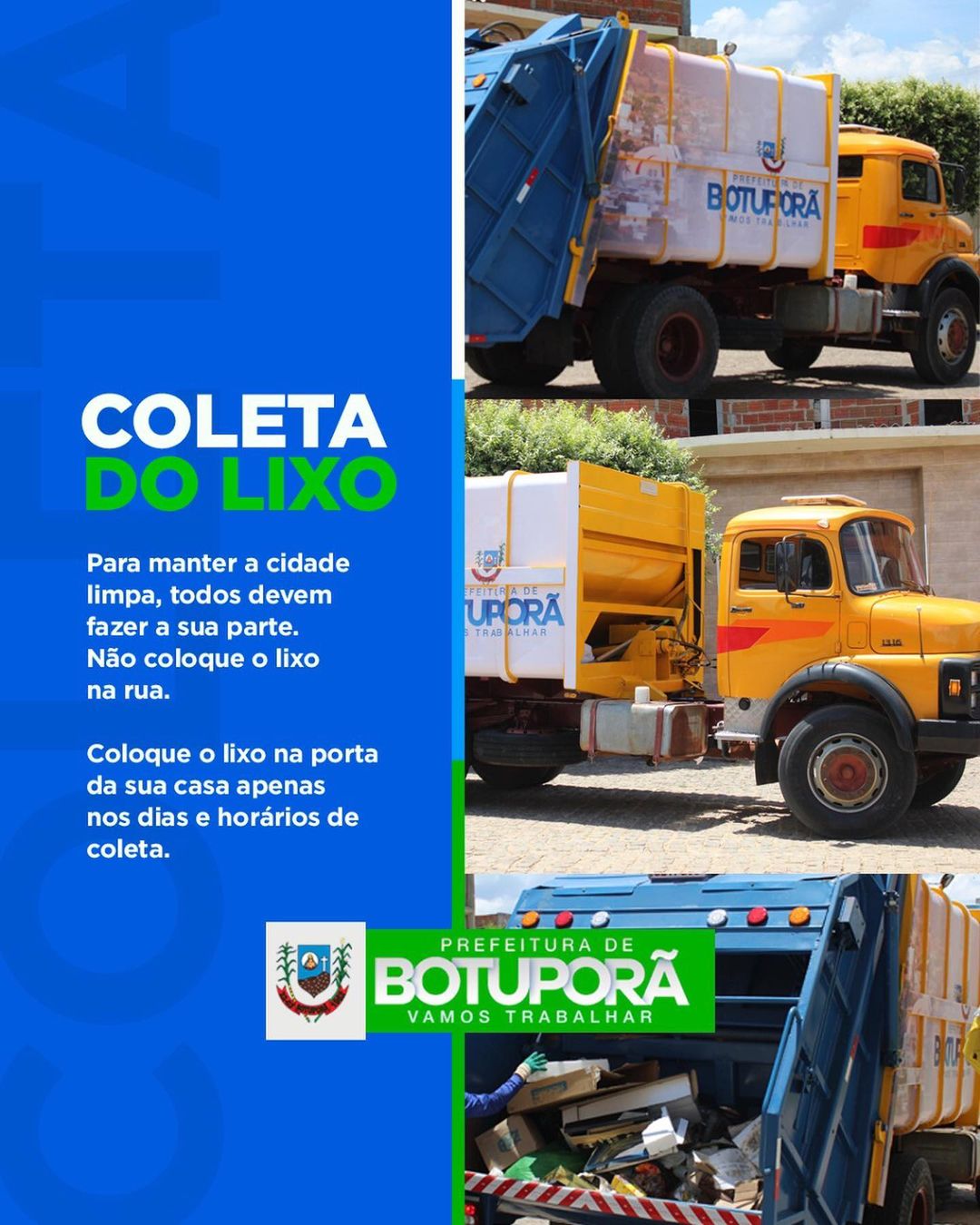 LIXO TEM DIA E HORA! 🚛🚯