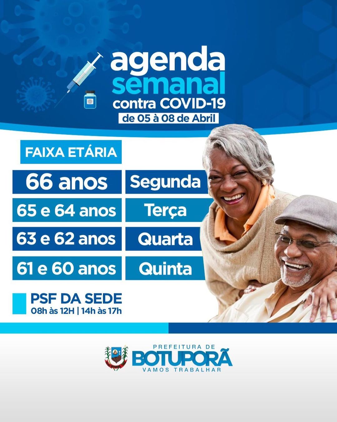 vacinação de idosos com 66 anos