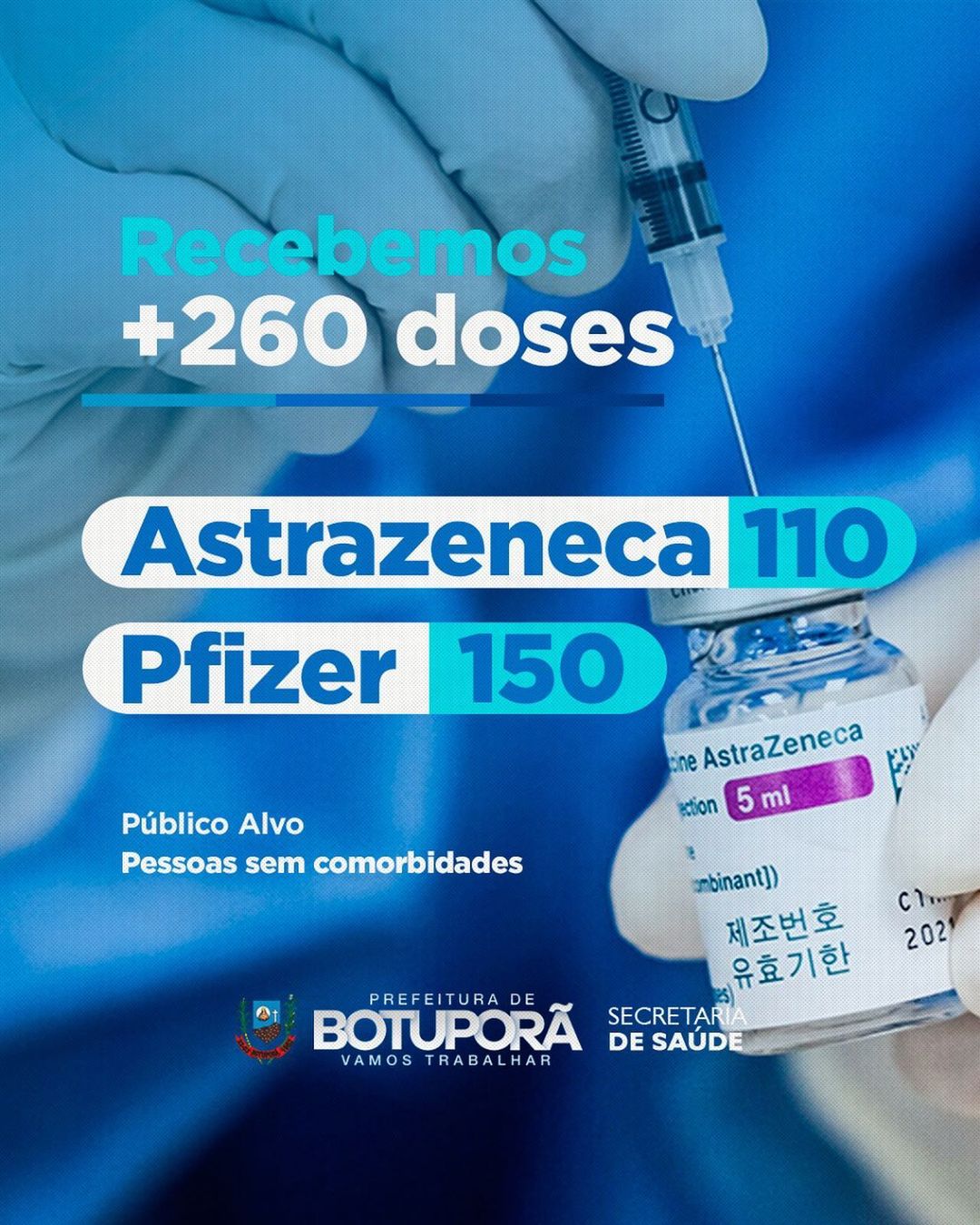 Recebemos +260 doses