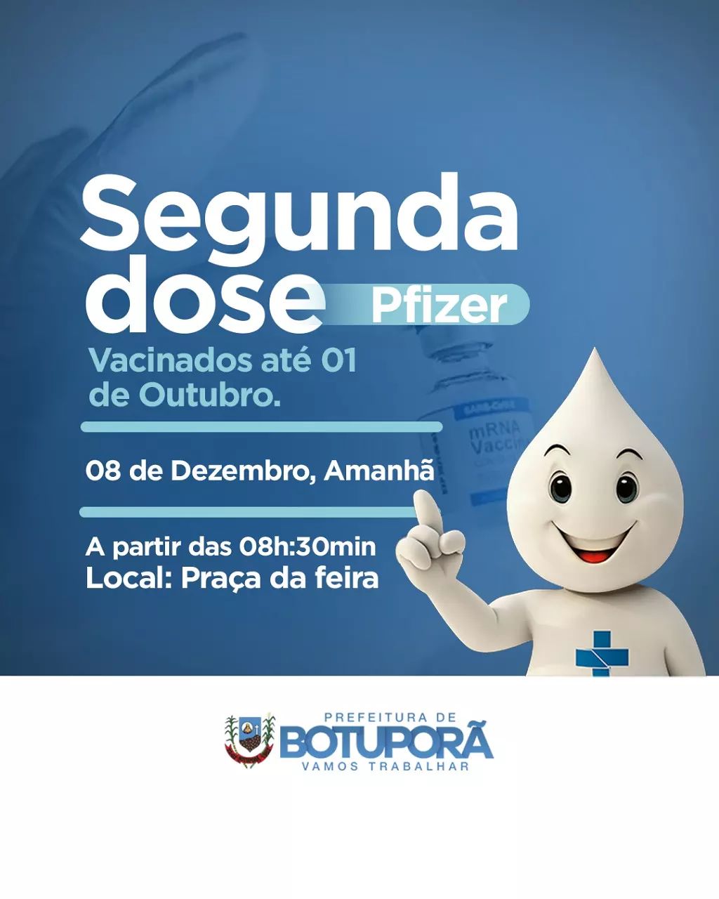 SEGUNDA DOSE DA VACINA PFIZER. (08/12)