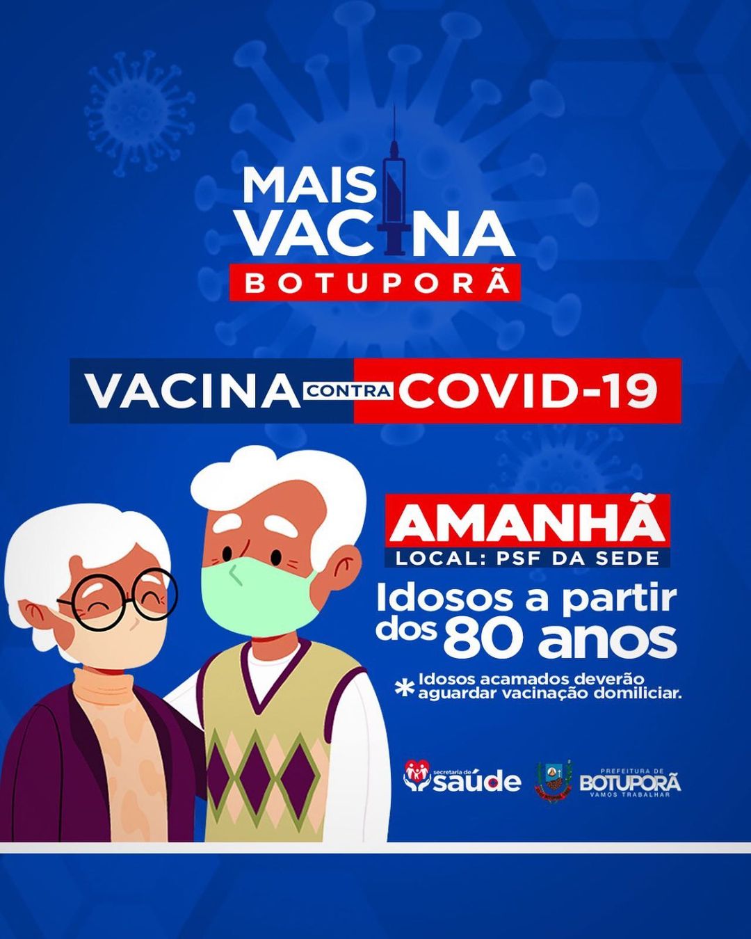 VACINAÇÃO DE IDOSOS (+80 ANOS)